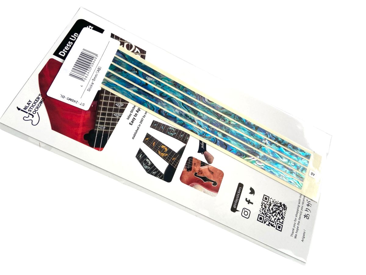 Stick Decals (Abalone-Blue) for Guitars & Bass
