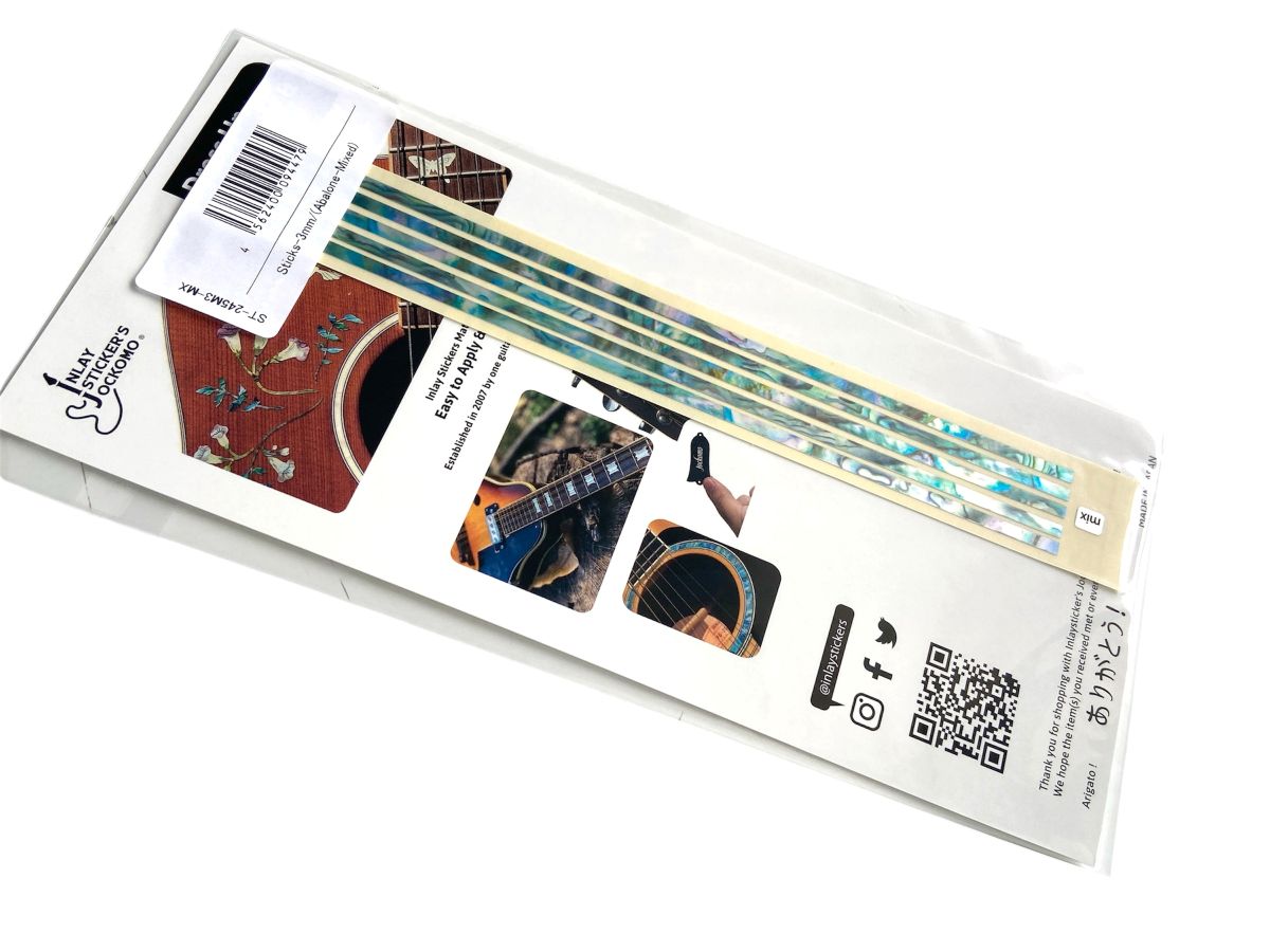 Stick Decals (Abalone-Mix) for Guitars & Bass