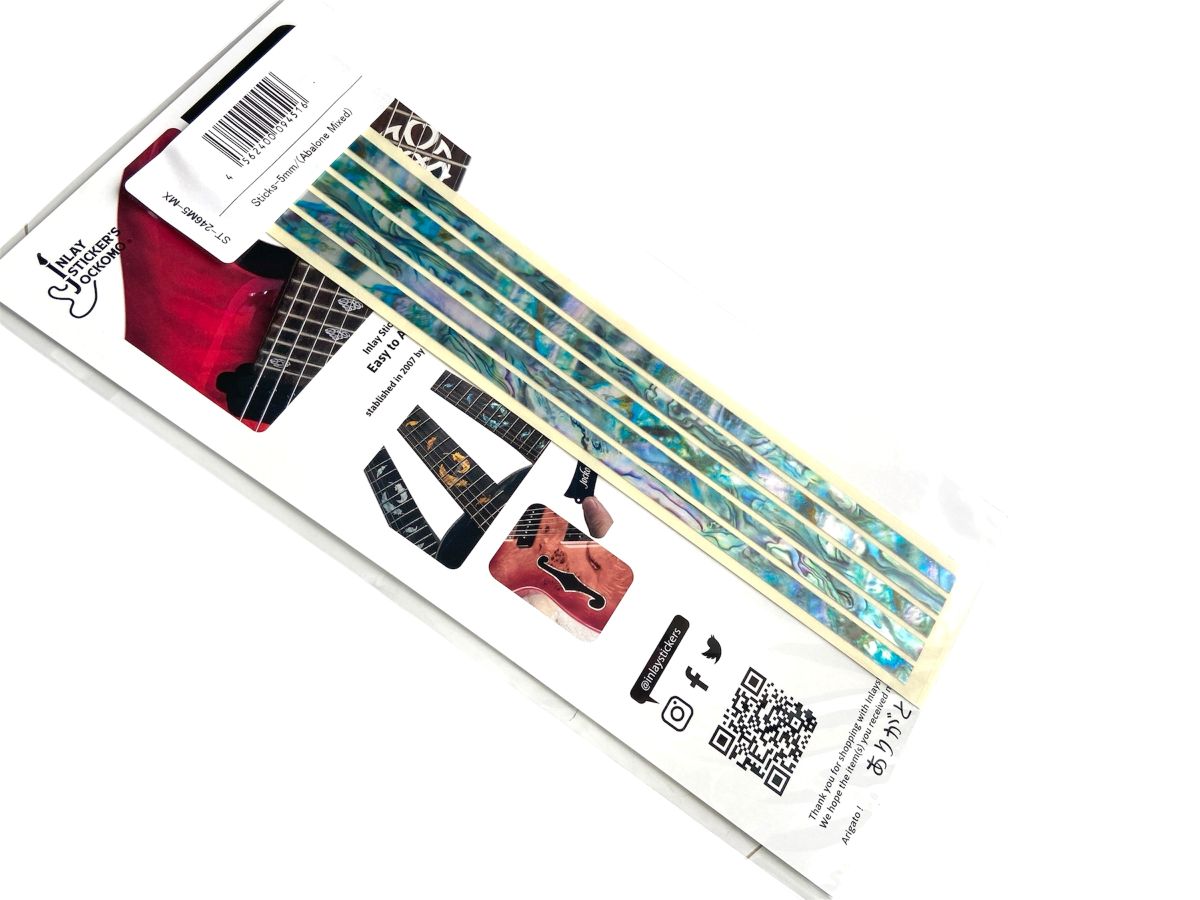 Stick Decals (Abalone-Mix) for Guitars & Bass