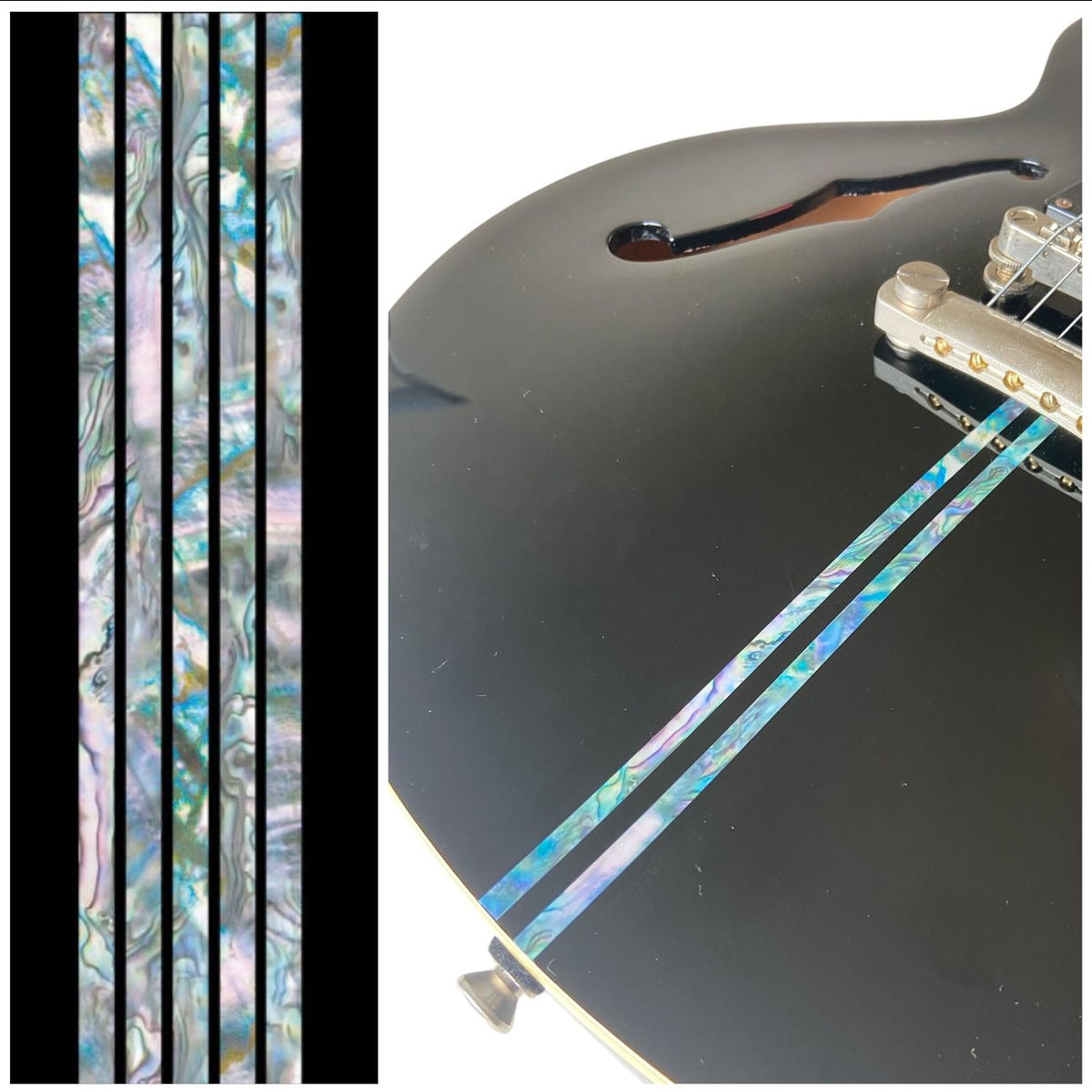 Stick Decals (Abalone-Mix) for Guitars & Bass