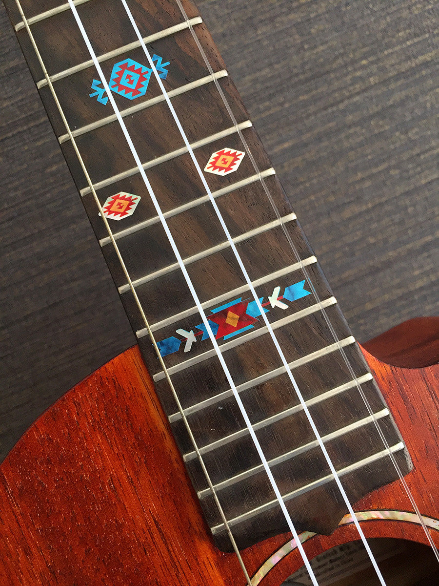 Native American Style / Ethnic Pattern - Fret Markers for Ukuleles