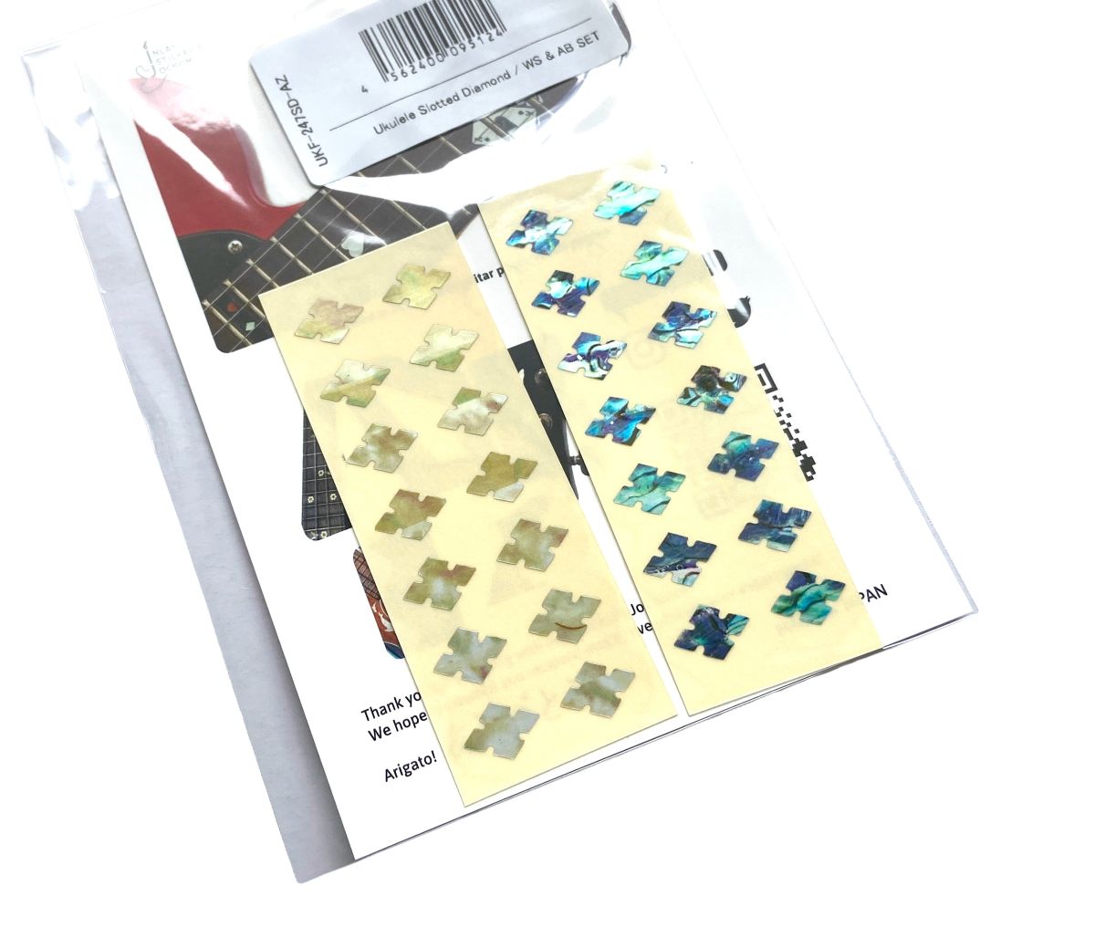 Slotted Diamonds - Fret Markers for Ukuleles (2 Colors)