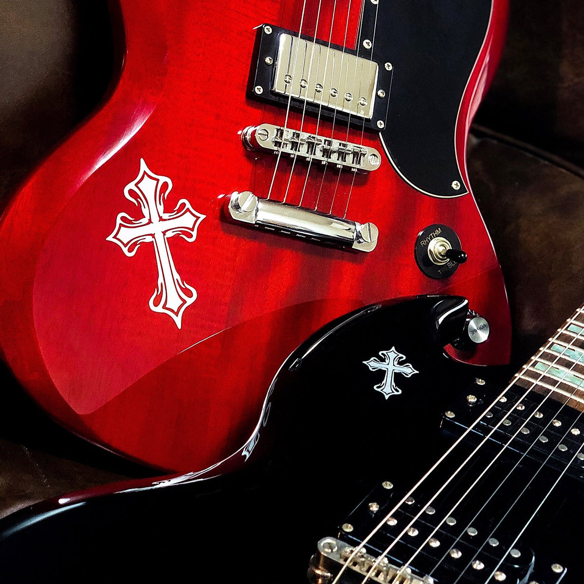 Metallic Tribal Crosses (Large & Small) - Inlay Stickers Jockomo