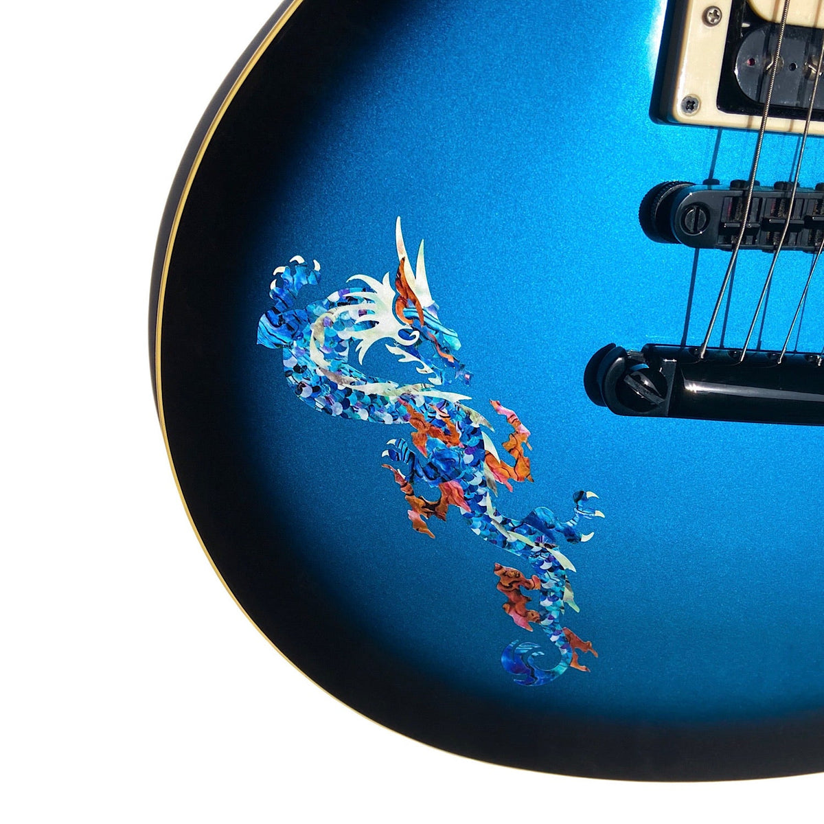 Fire Dragon - Abalone Blue - Inlay Stickers Jockomo