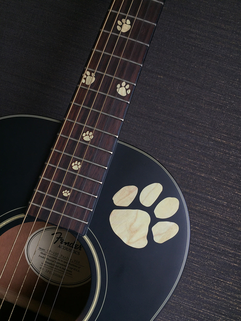 Animal Foot Prints - Fret Markers for Guitars & Bass - Inlay Stickers Jockomo