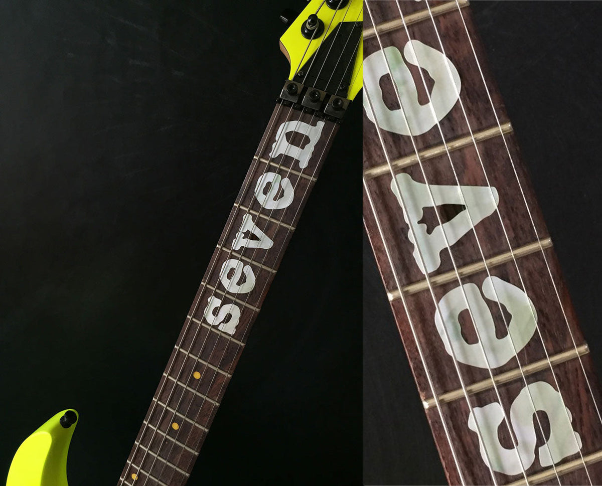 Mick Thomson "Seven" - Fret Markers for Guitars & Bass - Inlay Stickers Jockomo
